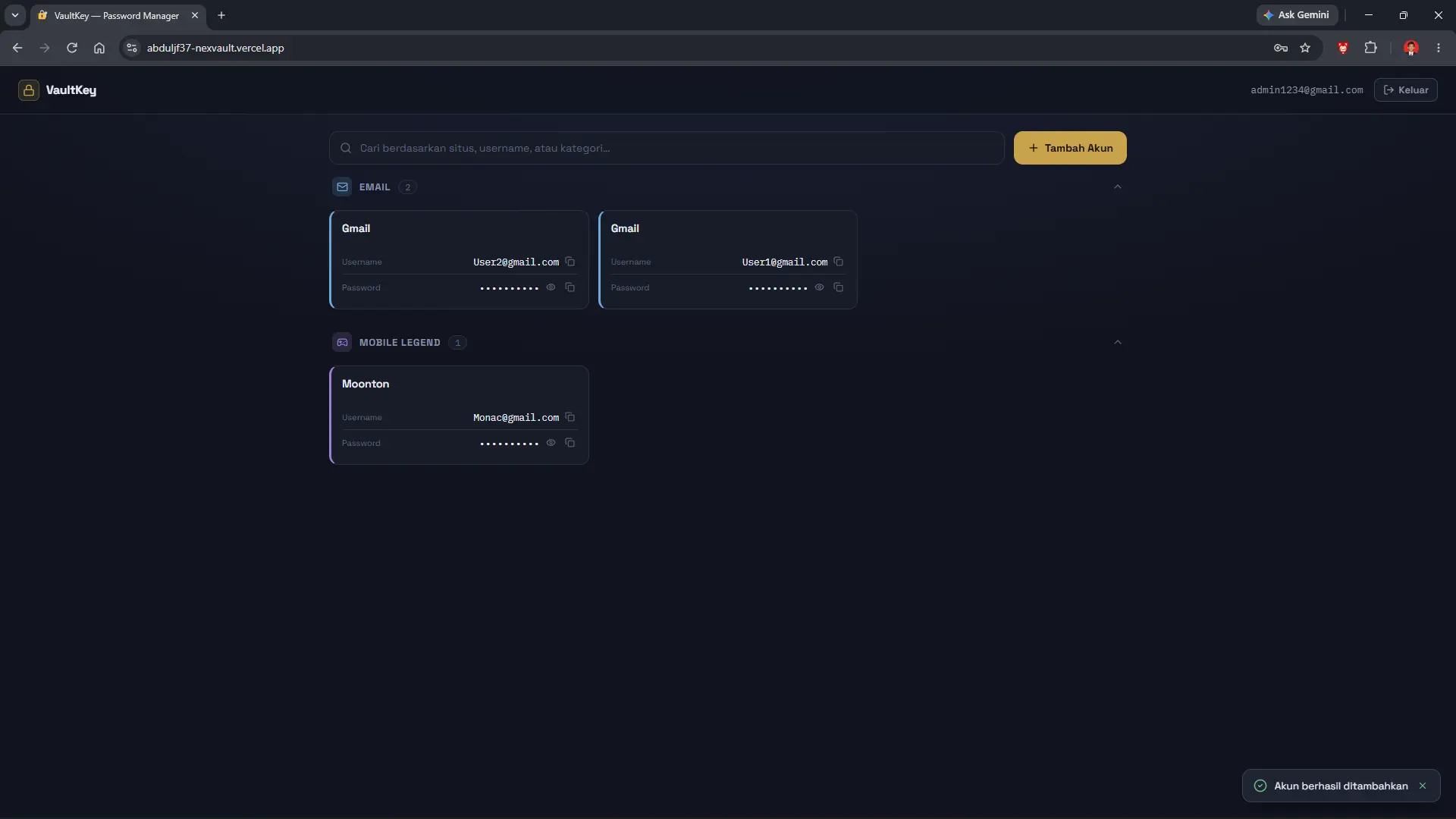 NexVault Overview